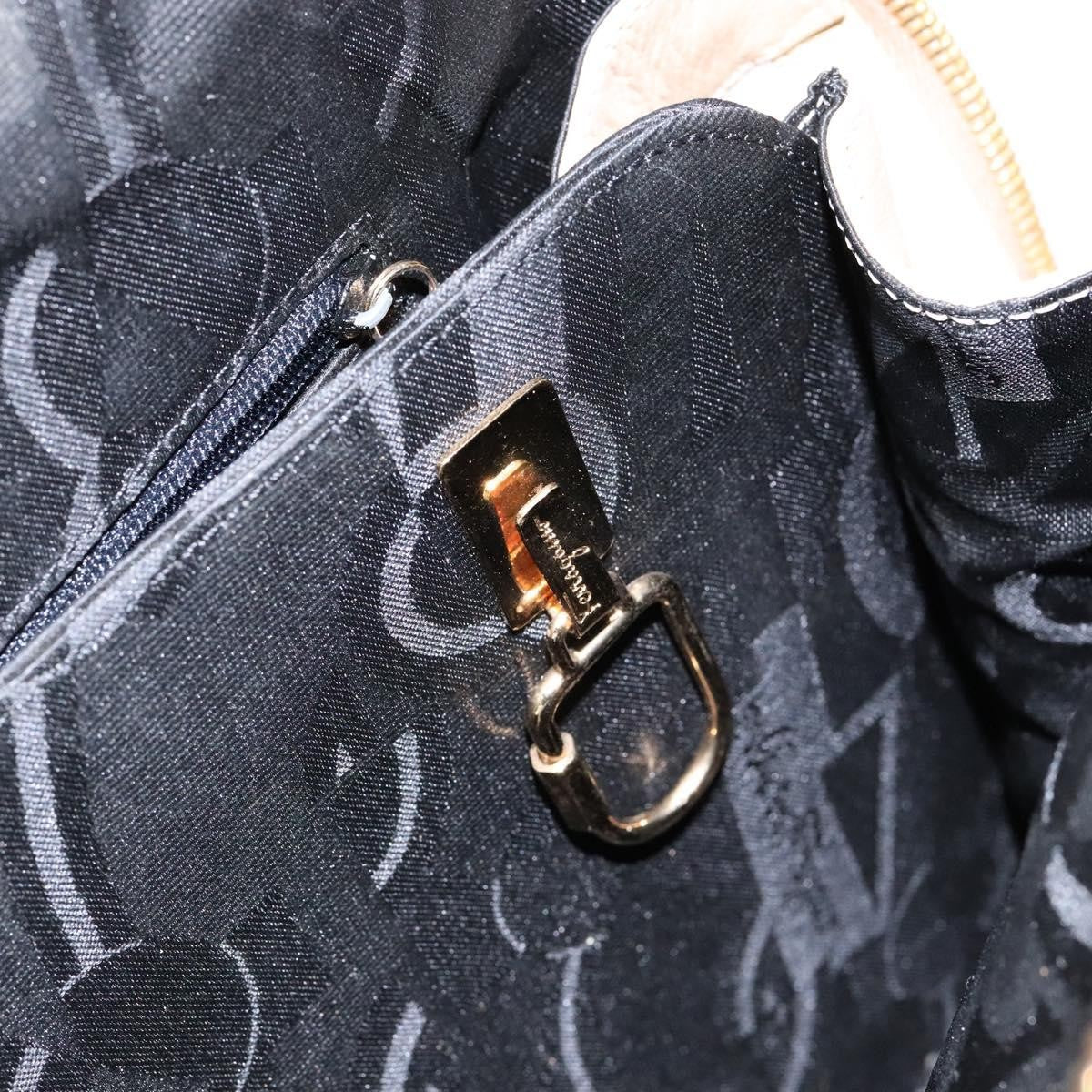 Salvatore Ferragamo Convertible Dome Gancini Leather, BEIGE, LEATHER, Handbag