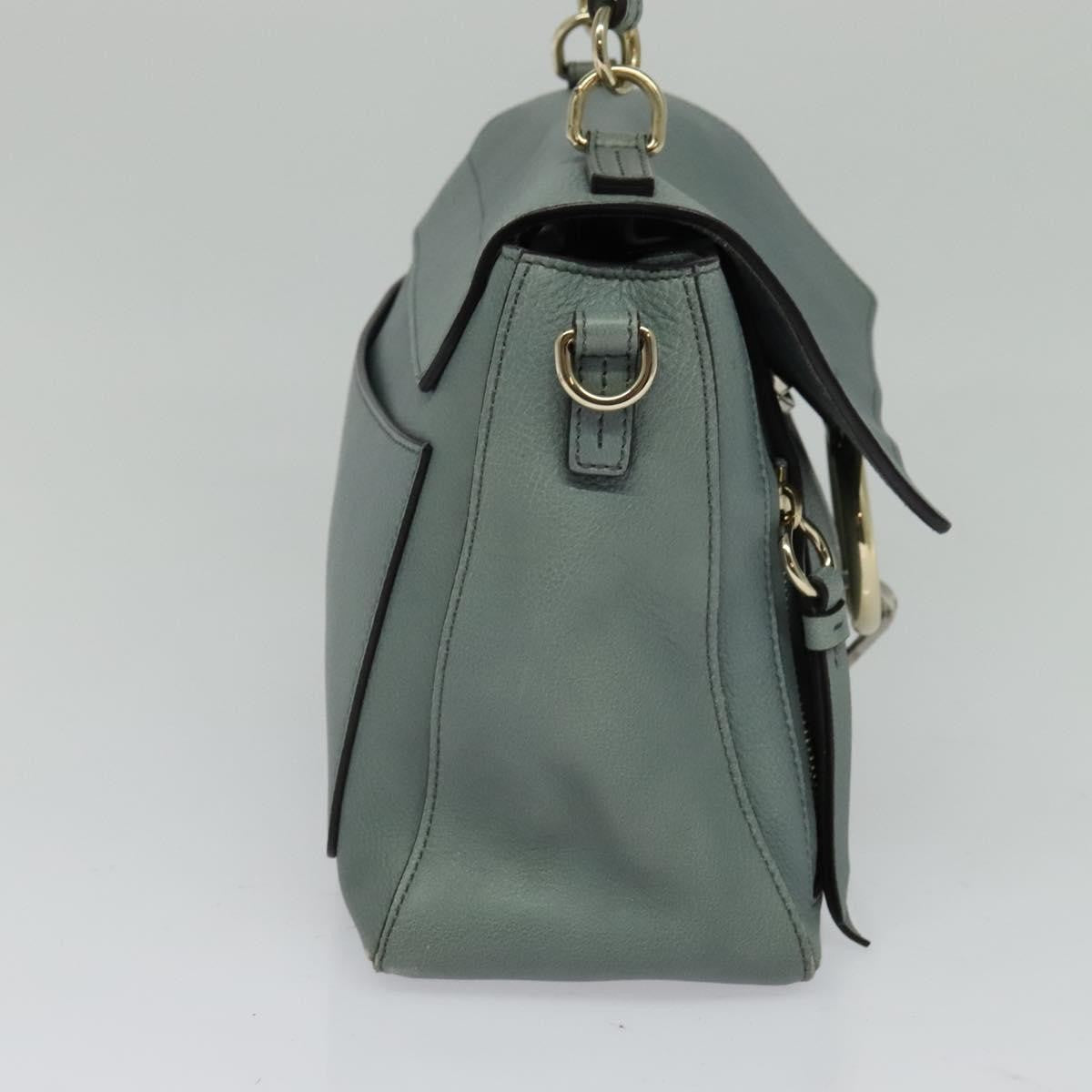 Chloe Faye Day Bag Leather, GREEN, LEATHER, Handbag