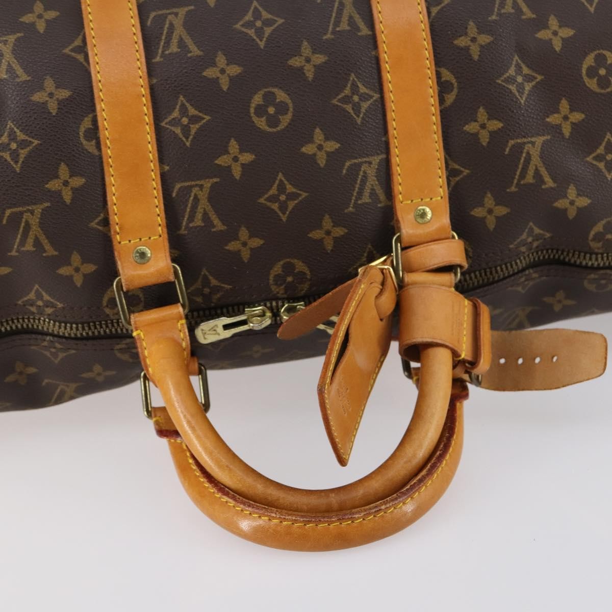 Louis Vuitton Keepall Bag Monogram Canvas, BROWN, CANVAS, Travel bag