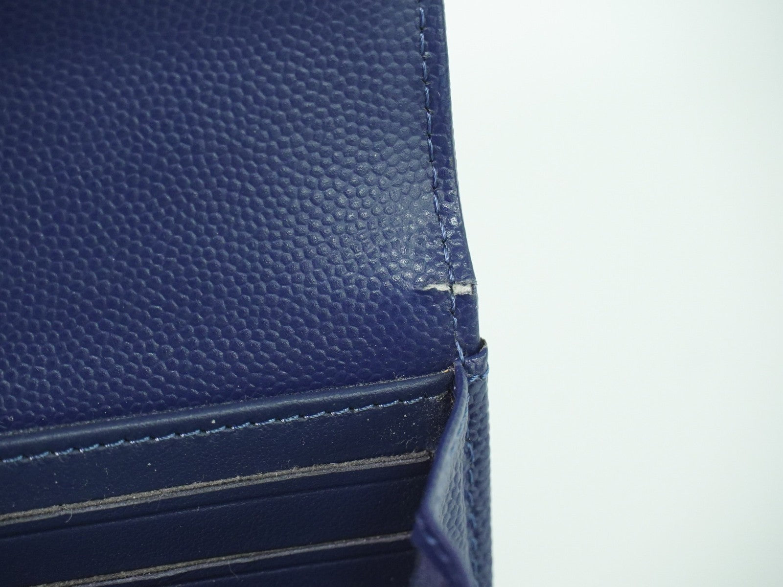 Chanel Deauville Flap Wallet Caviar, NAVY, LEATHER, Wallets