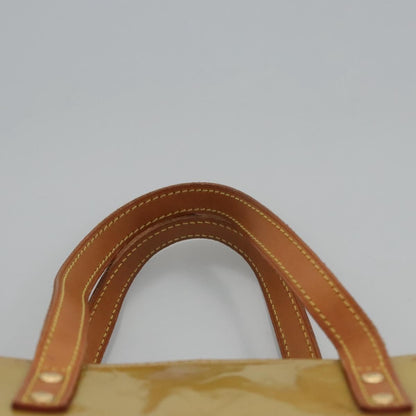 Louis Vuitton Reade Handbag Monogram Vernis, Beige, Patent Leather, Handbag