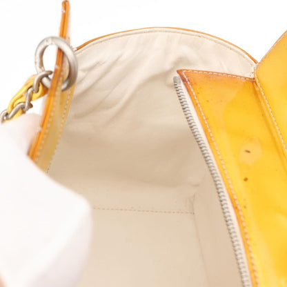 Chanel Vintage Petite Timeless Tote Quilted Patent, YELLOW, PATENT_LEATHER, Tote bag