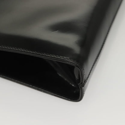 Salvatore Ferragamo Vintage Gancini Chain Shoulder Bag Patent Leather, BLACK, PATENT_LEATHER, Shoulder bag