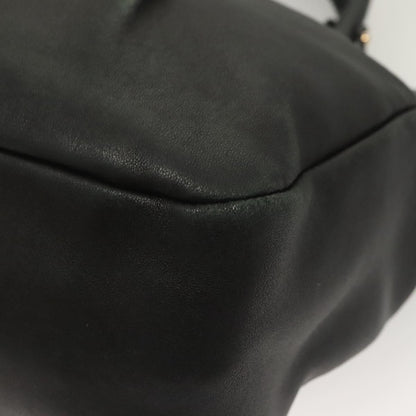 Salvatore Ferragamo Vala Handbag Leather, BLACK, LEATHER, Handbag