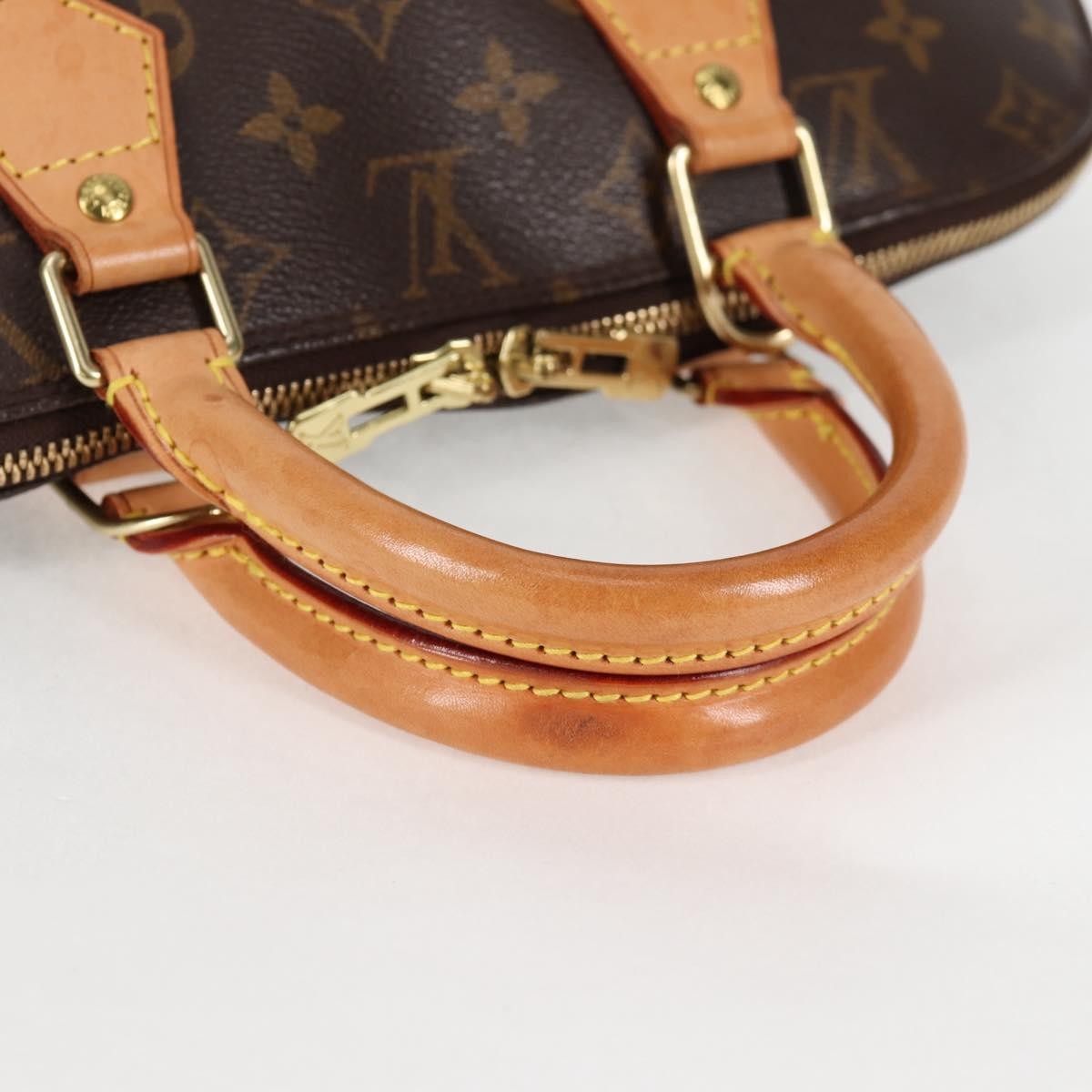 Louis Vuitton Alma Handbag Monogram Canvas, BROWN, CANVAS, Handbag