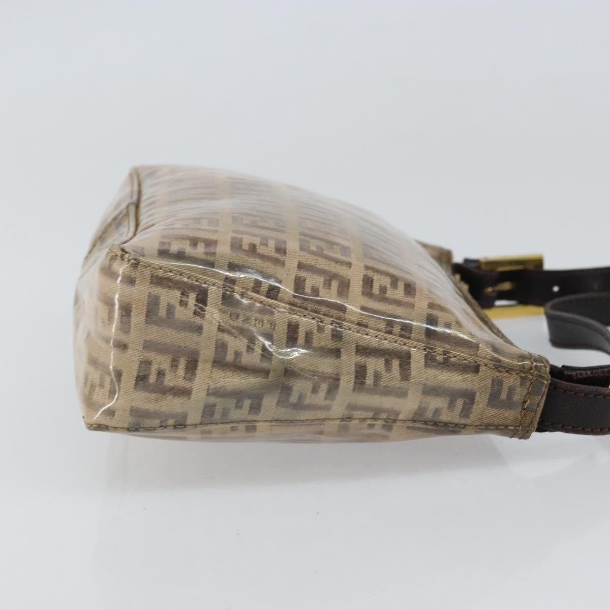 Fendi Vintage Shoulder Bag Zucca Canvas, BEIGE, PVC, Shoulder bag