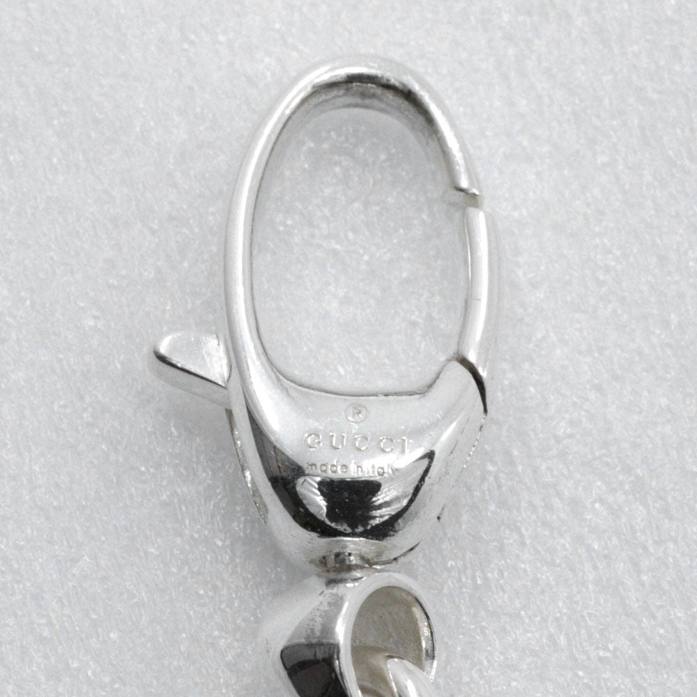 Gucci GG Bracelet Crystal Embellished Leather, SILVER, SILVER, Bracelet