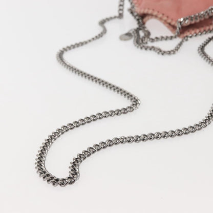 Stella McCartney Falabella Fold Over Crossbody Bag Suede, PINK, SUEDE, Crossbody bag