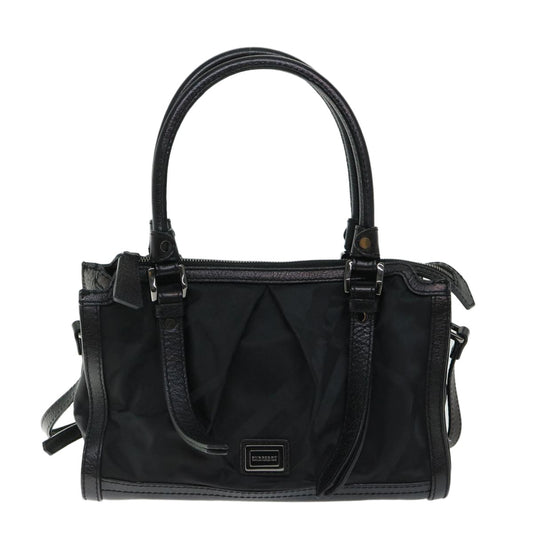 Burberry Vintage Handbag Nylon, BLACK, NYLON, Handbag