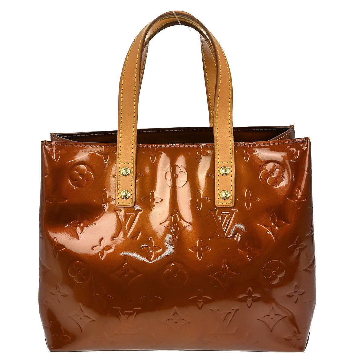 Louis Vuitton Reade Handbag Monogram Vernis, BROWN, PATENT_LEATHER, Handbag
