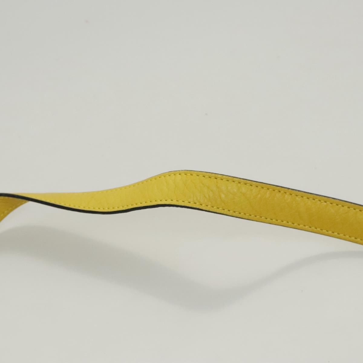 Celine Shoulder Bag Leather, YELLOW, LEATHER, Shoulder bag