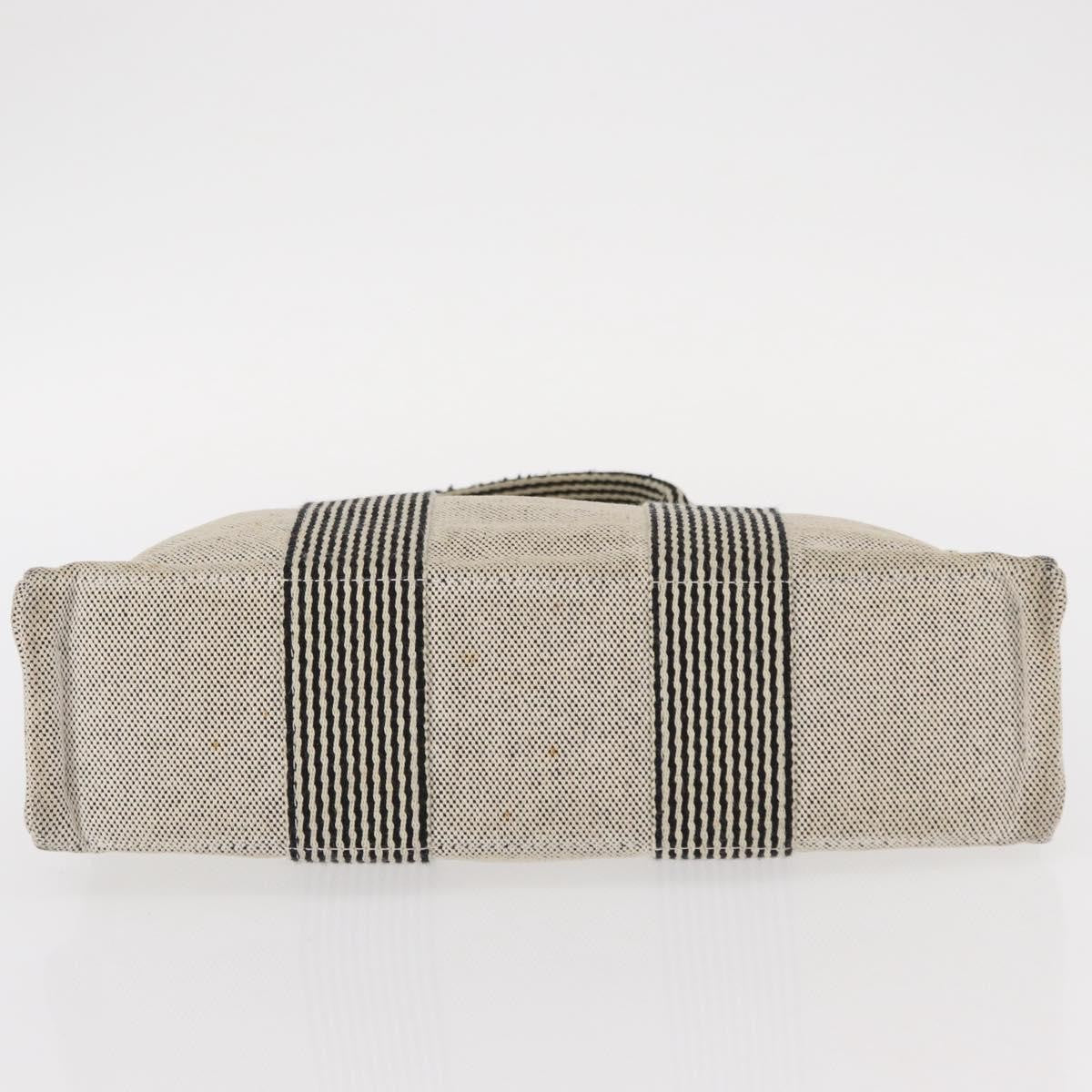 Hermes Fourre Tout Tote Canvas, GRAY, CANVAS, Tote bag