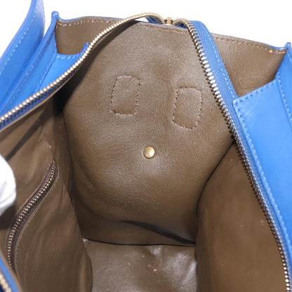 Celine Luggage Bag Smooth Leather, BLUE, LEATHER, Handbag