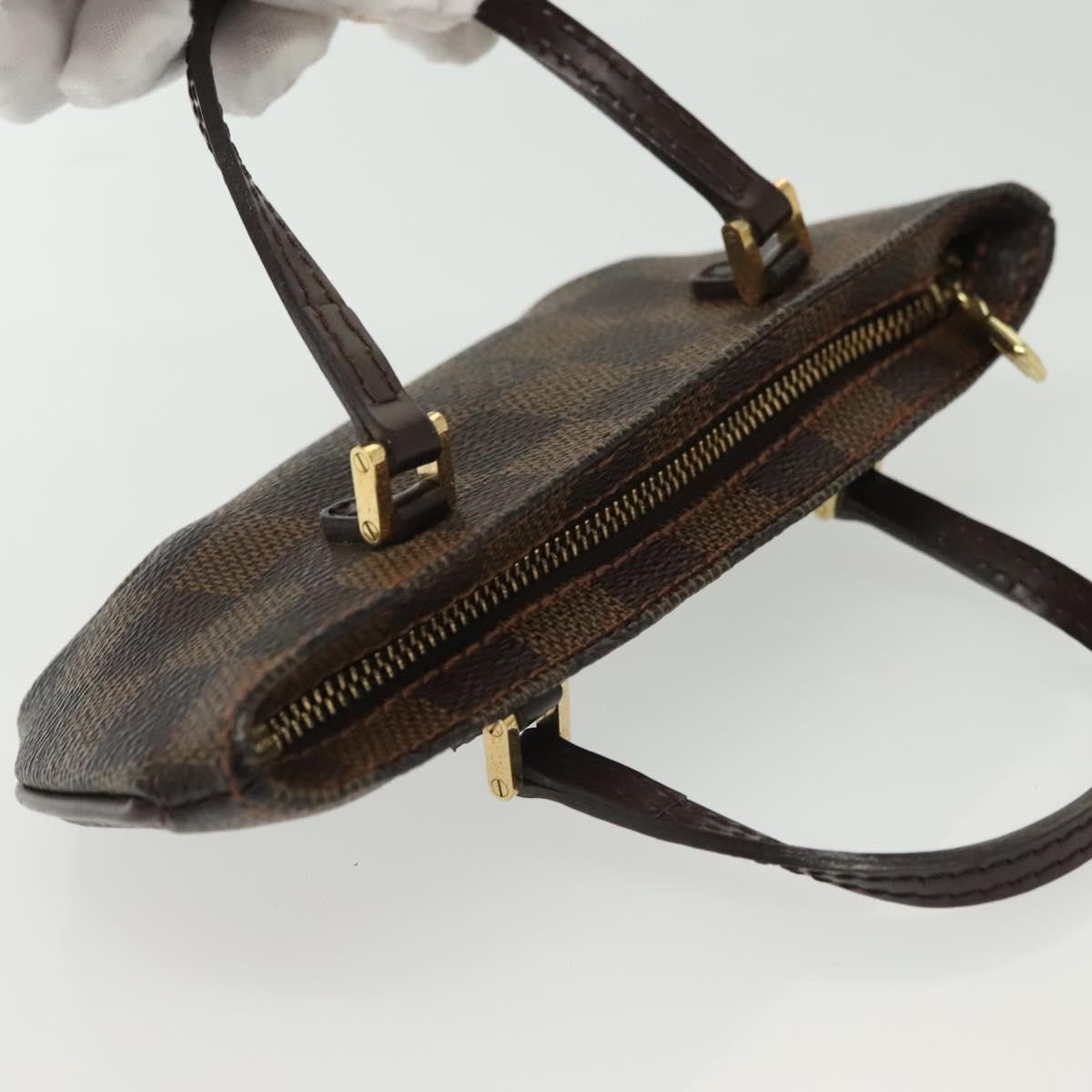 Louis Vuitton Manosque Pochette Damier, Brown, Canvas, Clutch