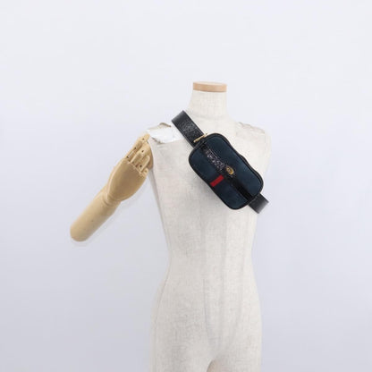 Gucci Ophidia Belt Bag Suede, NAVY, SUEDE, Shoulder bag