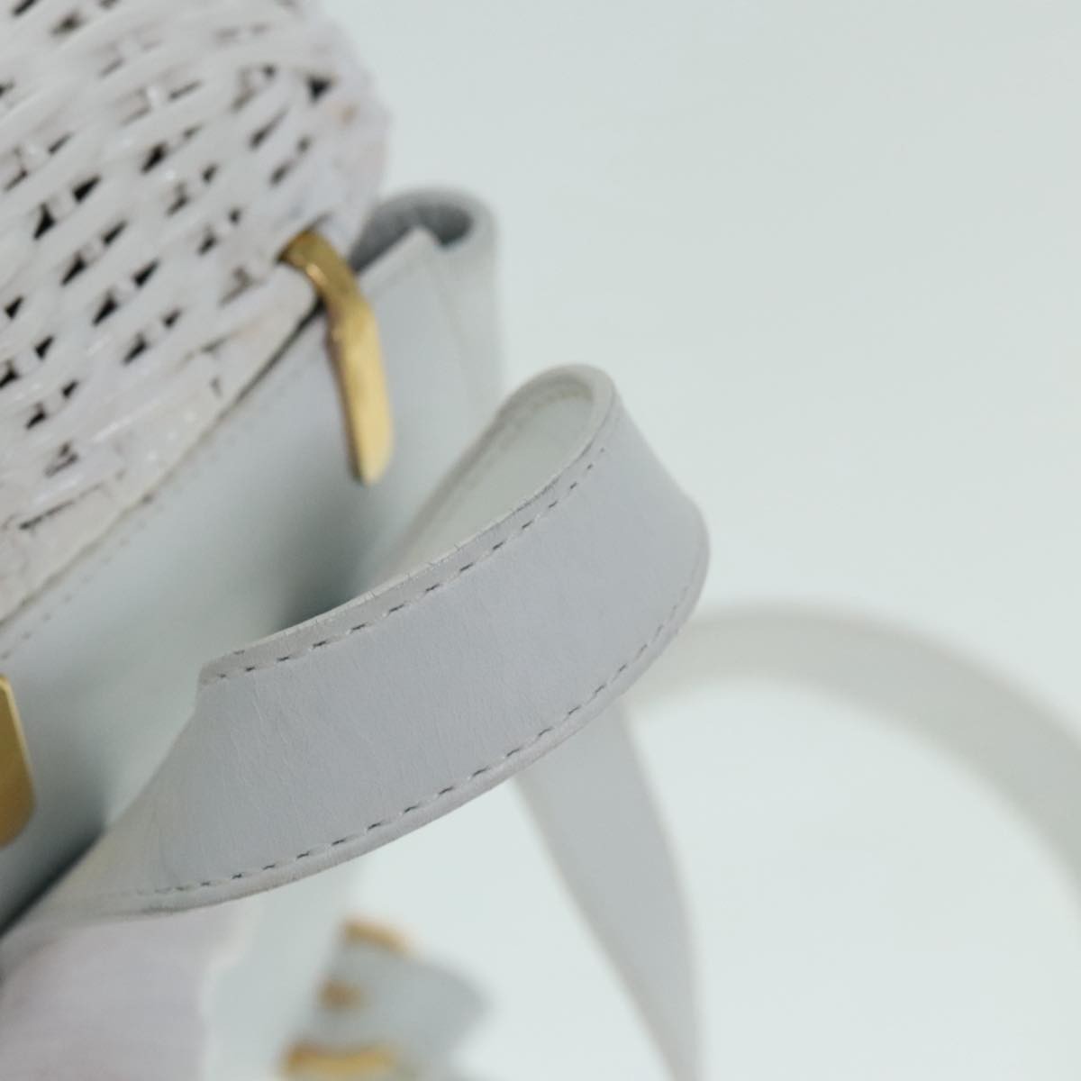 Salvatore Ferragamo Gancini Backpack Leather, WHITE, LEATHER, Backpack