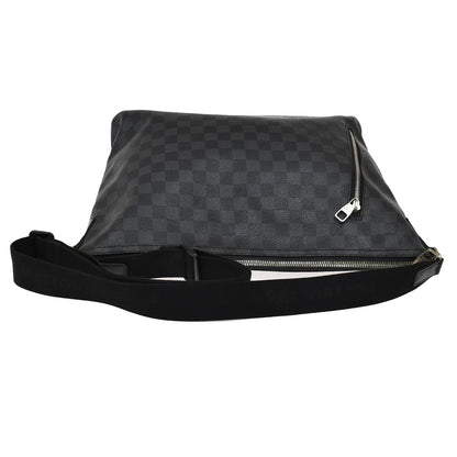 Louis Vuitton Mick Messenger Bag Damier Graphite, BLACK, LEATHER, Crossbody bag
