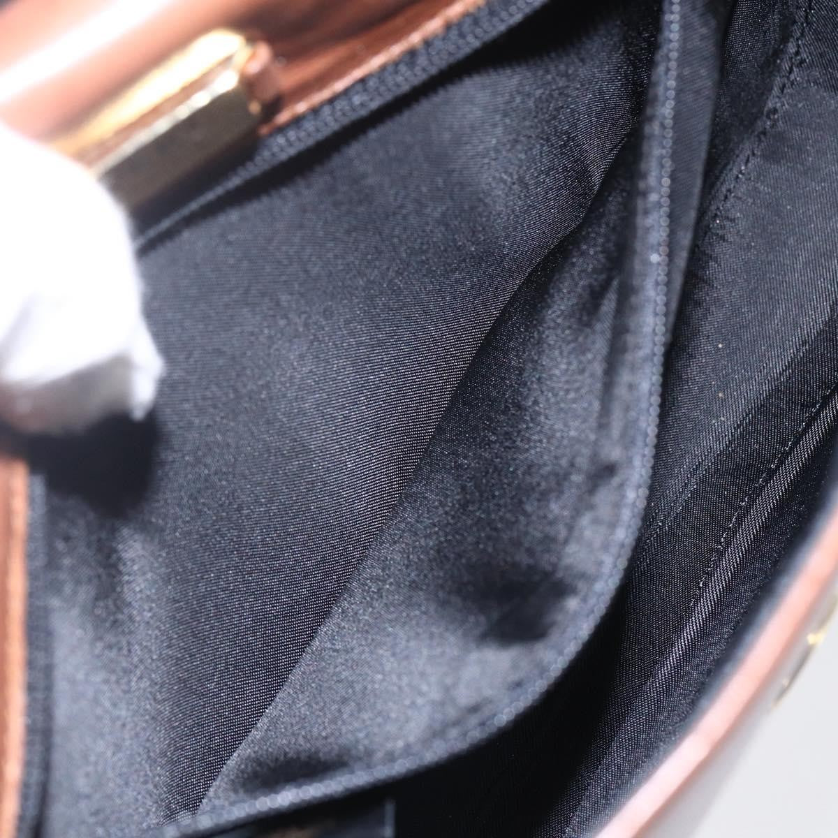 Loewe Flap Messenger Bag Leather, BROWN, LEATHER, Shoulder bag