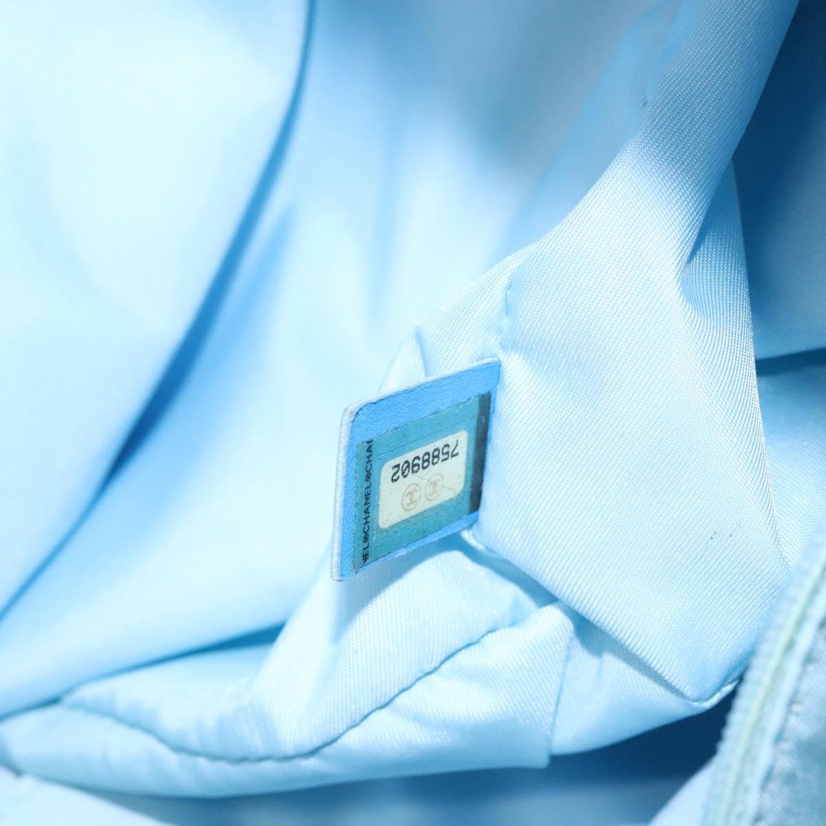 Chanel Travel Line Tote Nylon, BLUE, NYLON, Tote bag