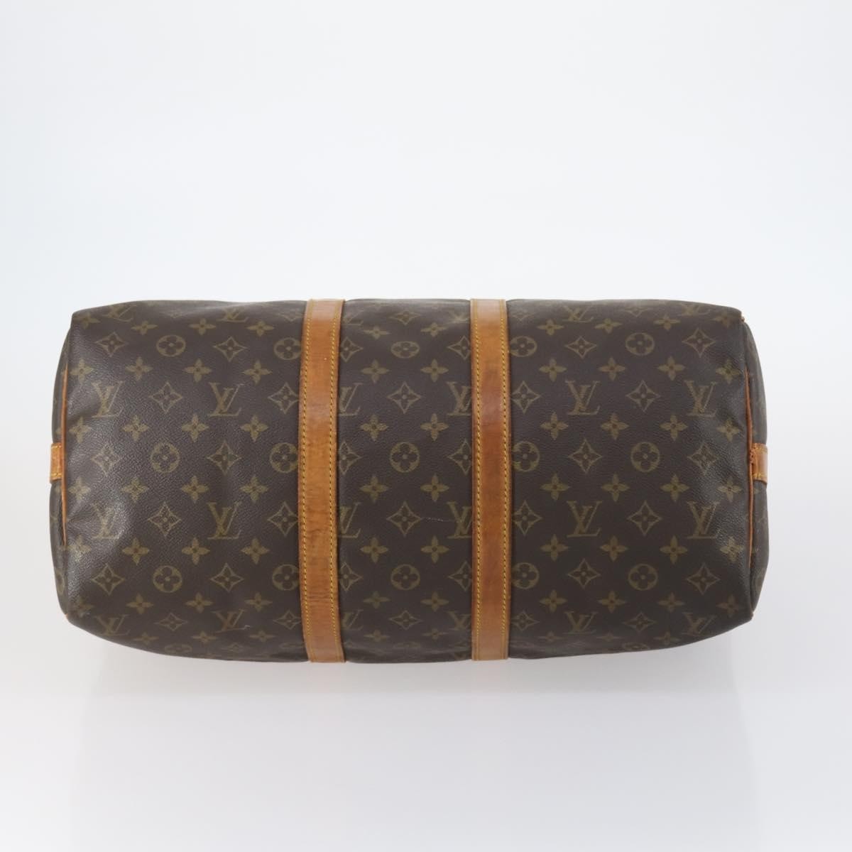 Louis Vuitton Keepall Bag Monogram Canvas, BROWN, CANVAS, Travel bag