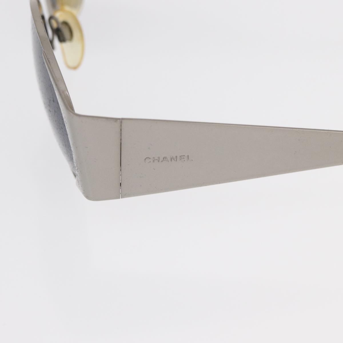 Chanel Logo CC Sunglasses Metal, SILVER, METAL, Sunglasse