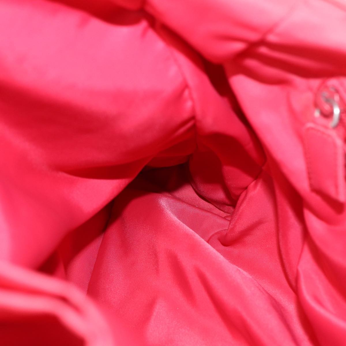Prada Logo Flat Tote Bag. Nylon Tessuto, PINK, NYLON, Tote bag