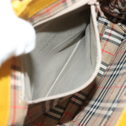 Burberry Vintage Handbag Leather, YELLOW, LEATHER, Handbag