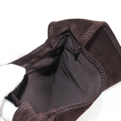 Chanel Vintage Shoulder Bag Suede, BROWN, SUEDE, Shoulder bag