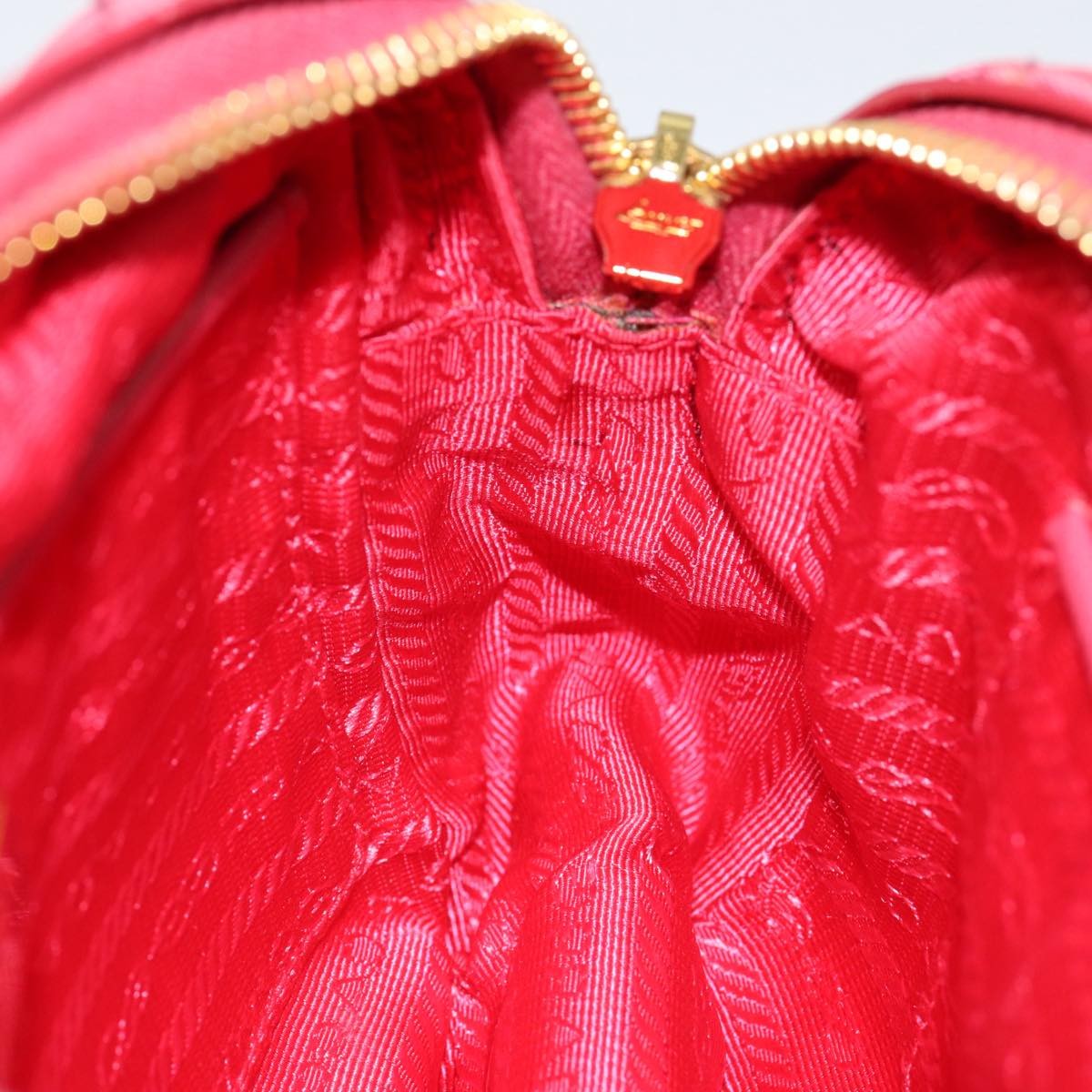 Prada Vintage Shoulder Bag Quilted Tessuto, PINK, NYLON, Shoulder bag