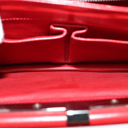 Celine Shoulder Bag Leather, RED, LEATHER, Shoulder bag