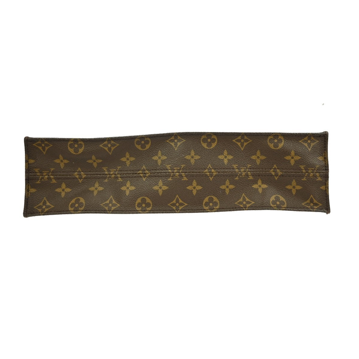 Louis Vuitton Sac Plat Bag Monogram Canvas, BROWN, CANVAS, Tote bag