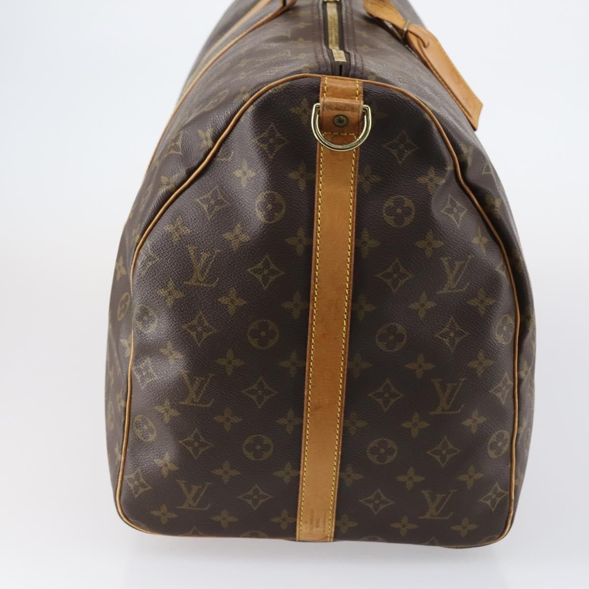 Louis Vuitton Keepall Bandouliere Bag Monogram Canvas, BROWN, CANVAS, Travel bag