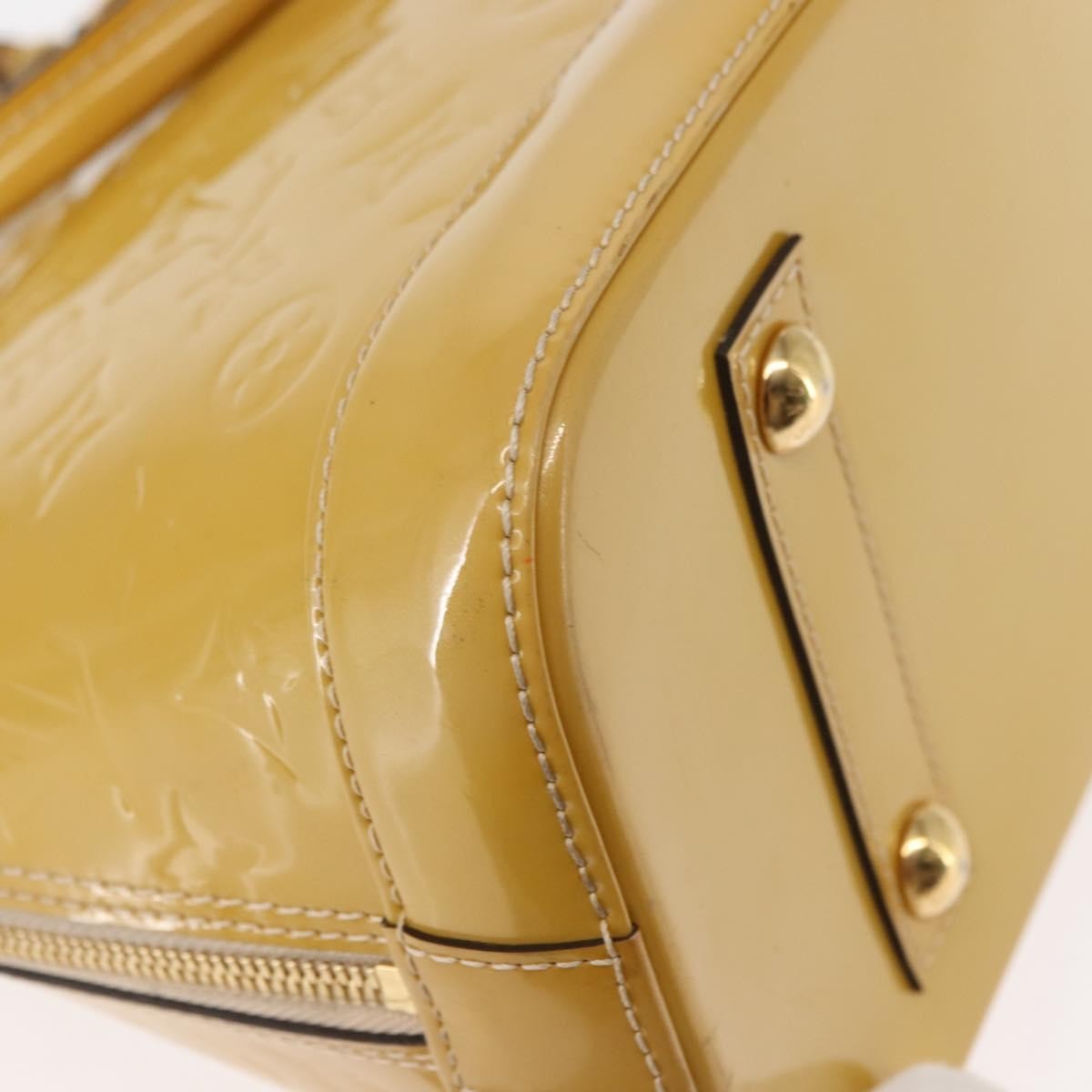 Louis Vuitton Alma Handbag Patent Leather, BEIGE, PATENT_LEATHER, Handbag