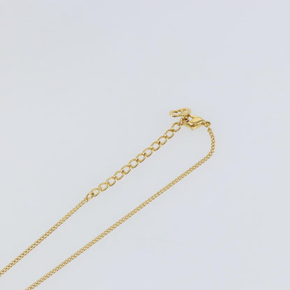 Christian Dior CD Heart Necklace Metal, GOLD, METAL, Necklace