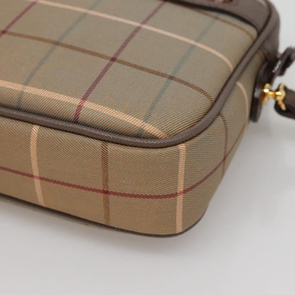 Burberry Nova check Pochette Canvas, BEIGE, CANVAS, Clutche & pouche