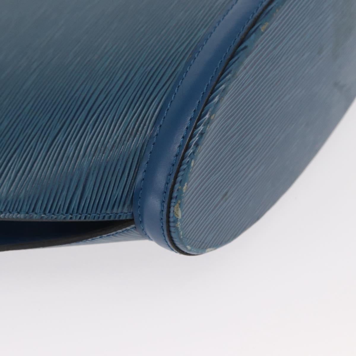 Louis Vuitton Saint Jacques Handbag Epi Leather, BLUE, LEATHER, Shoulder bag