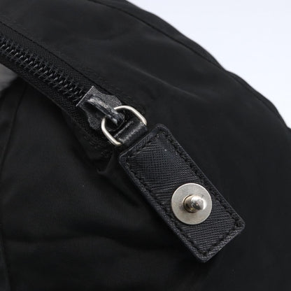 Prada Vintage Zip Handbag Tessuto, BLACK, NYLON, Handbag