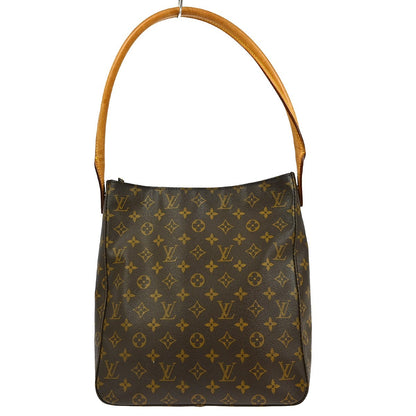 Louis Vuitton Looping Handbag Monogram Canvas, BROWN, CANVAS, Shoulder bag