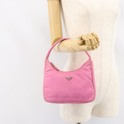 Prada Hobo Tessuto, PINK, NYLON, Handbag