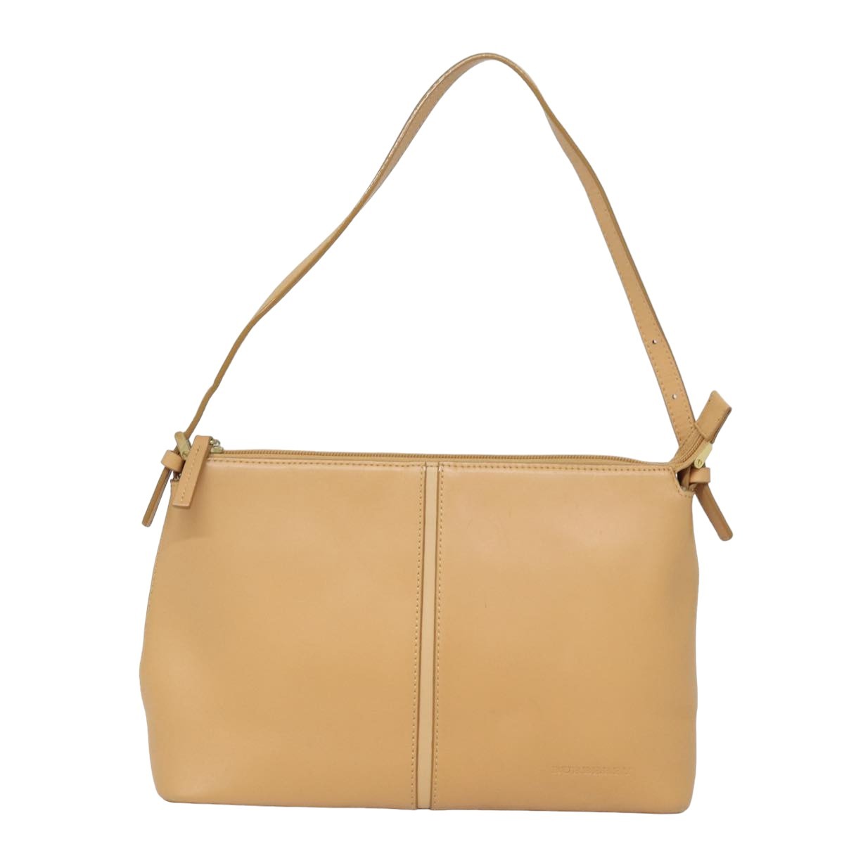 Burberry Vintage Shoulder Bag Leather, BEIGE, LEATHER, Shoulder bag