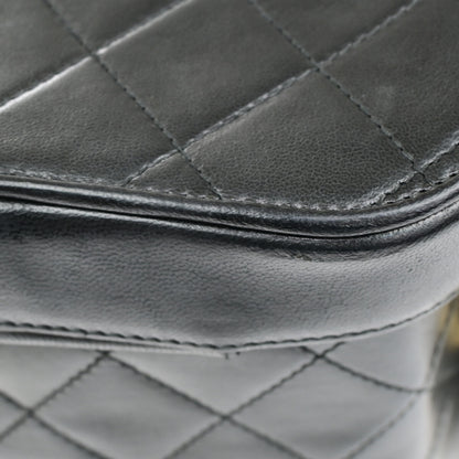 Chanel Vintage Tassel Box Bag Quilted Leather, BLACK, LEATHER, Shoulder bag