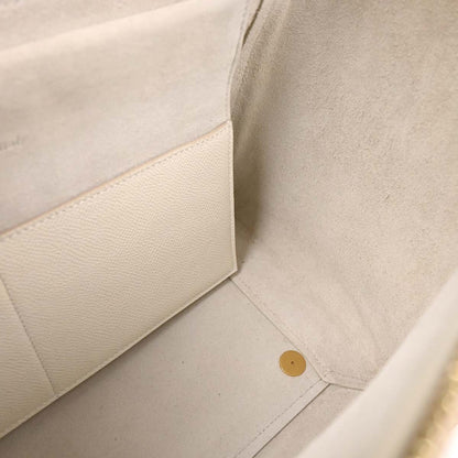 Celine Belt Bag Calfskin, WHITE, LEATHER, Handbag