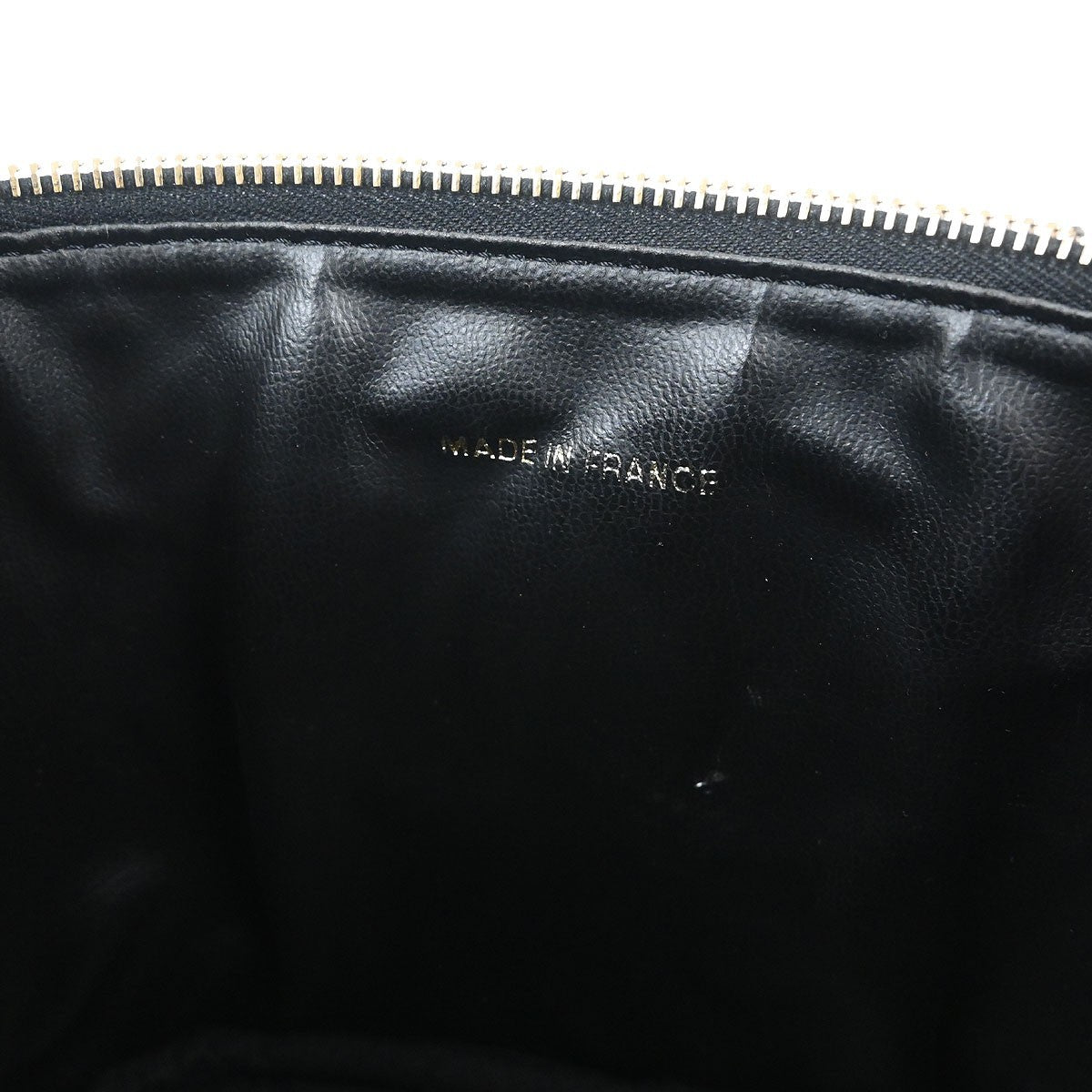 Chanel Vintage Timeless Cosmetic Case Caviar, BLACK, LEATHER, Clutche & pouche