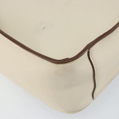 Stella McCartney Logo Crossbody Bag Perforated Faux Leather, BEIGE, LEATHER, Shoulder bag