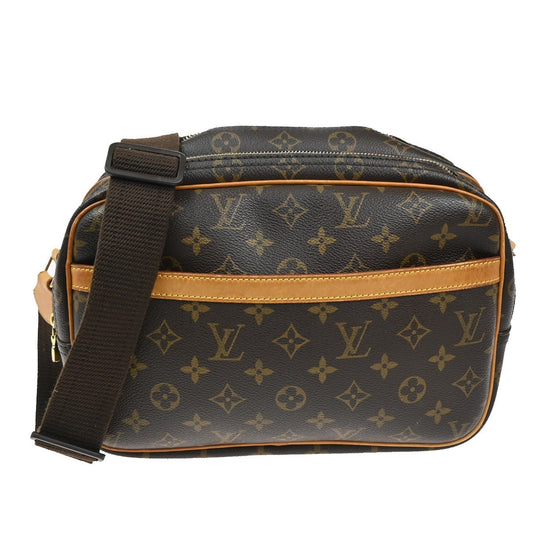 Louis Vuitton Reporter Bag Monogram Canvas, BROWN, CANVAS, Shoulder bag