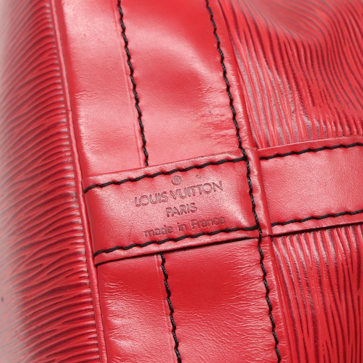 Louis Vuitton Noe Handbag Epi Leather, RED, LEATHER, Handbag