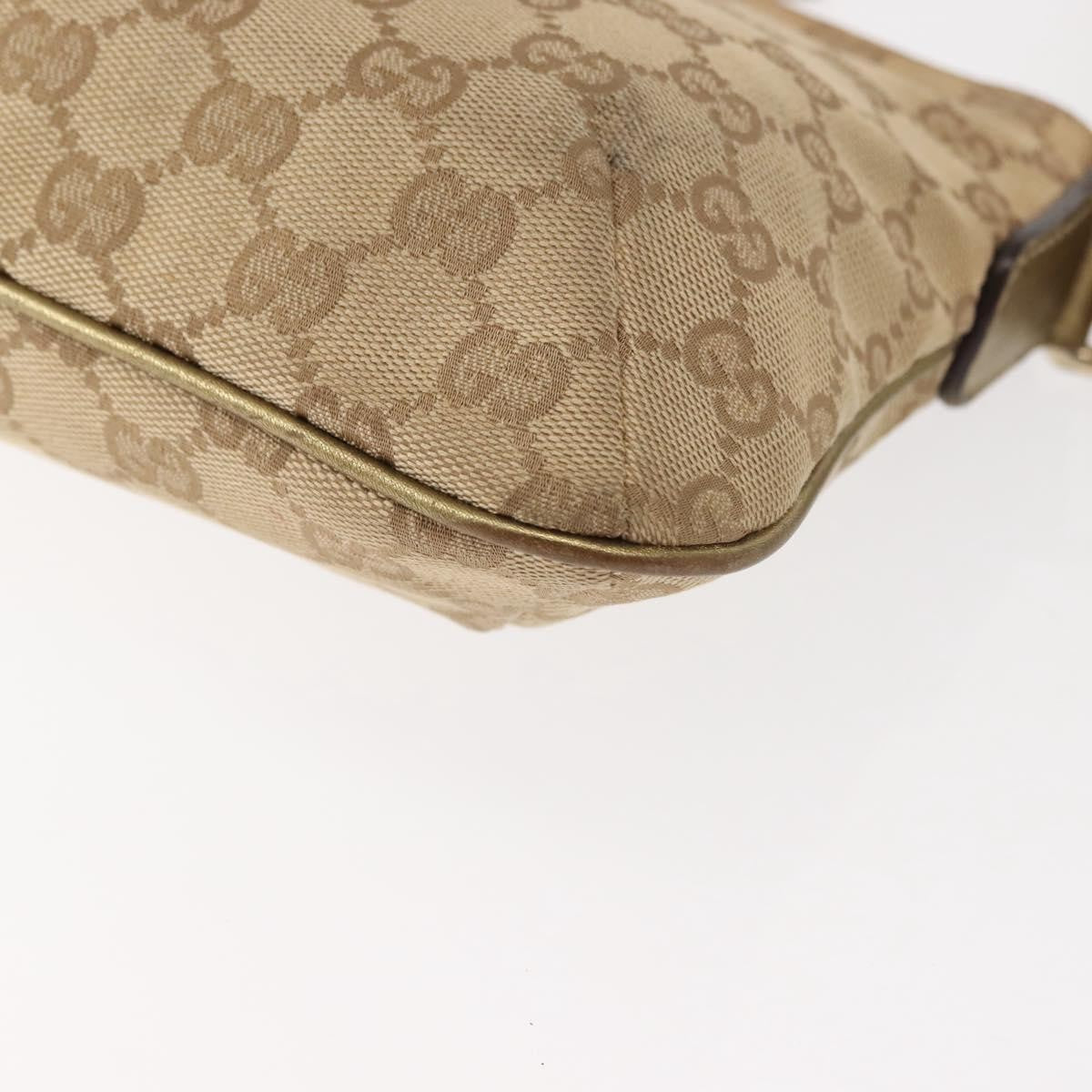 Gucci Web Strap Messenger Bag GG Canvas, BEIGE, CANVAS, Shoulder bag