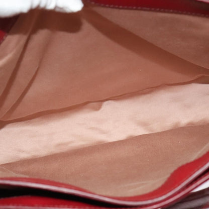 Miu Miu Madras Convertible Lock Tote Leather, RED, LEATHER, Handbag