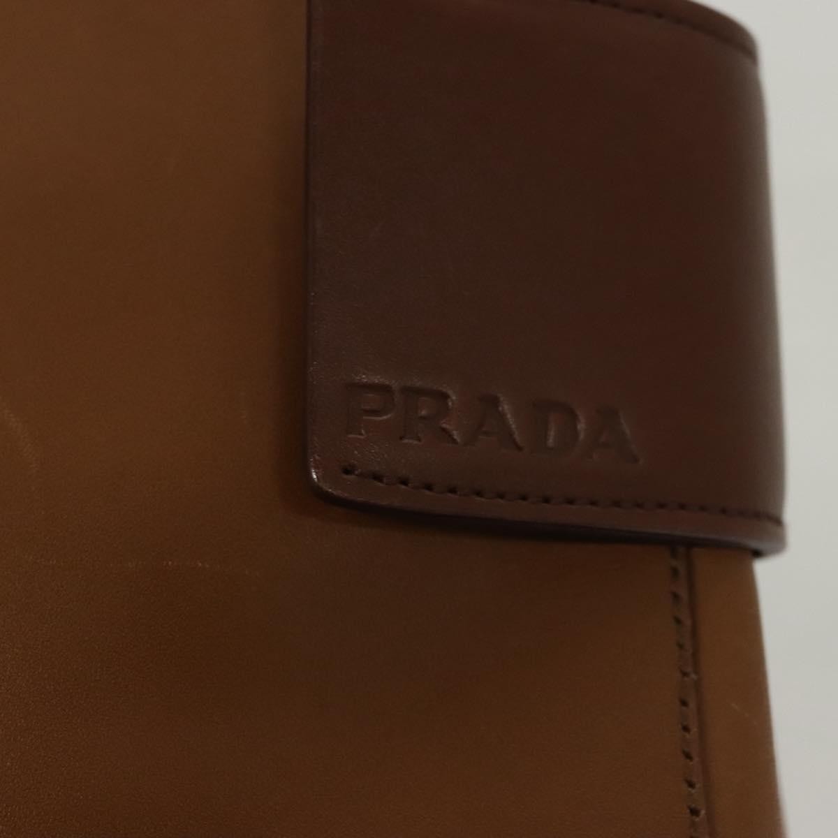 Prada Vintage Handbag Leather, BROWN, LEATHER, Handbag