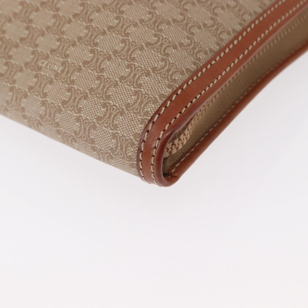 Celine Macadam Pochette Clutch, BEIGE, PVC, Clutche & pouche